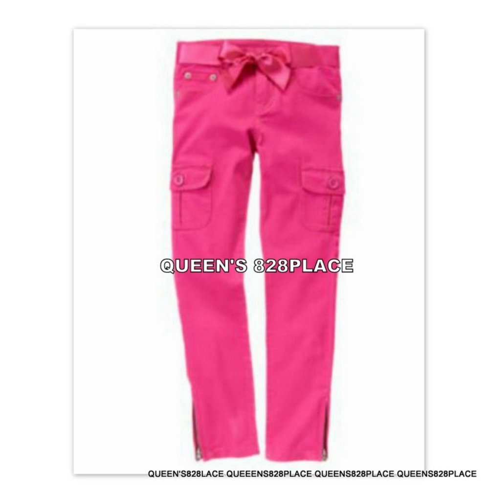 Nwt Gymboree Girls Size 4 Pink Stretch Belt Pants